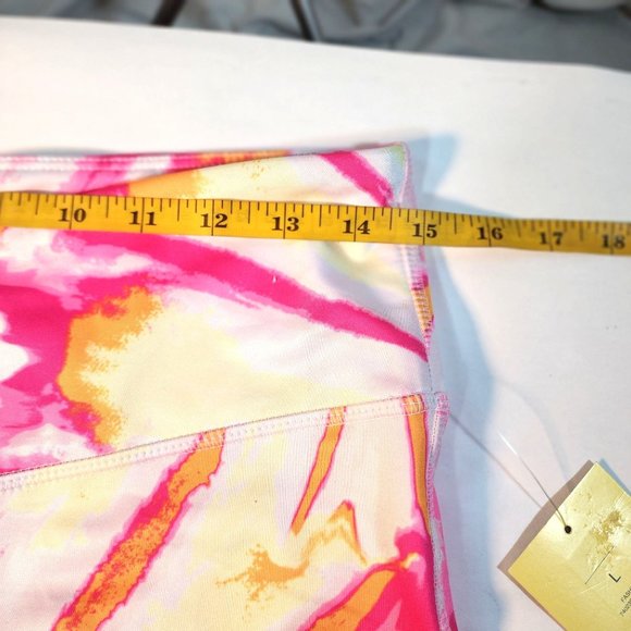 Cabana By Crown & Ivy Leggings With Swirl Colors Of Pink, Yellow, Orange & White - Picture 6 of 13